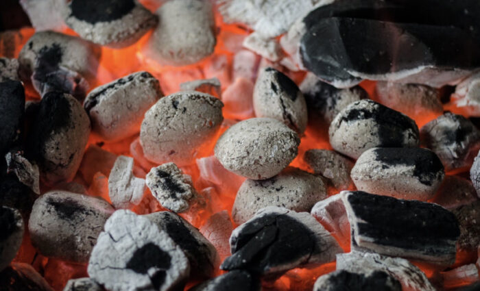 Coal on fire