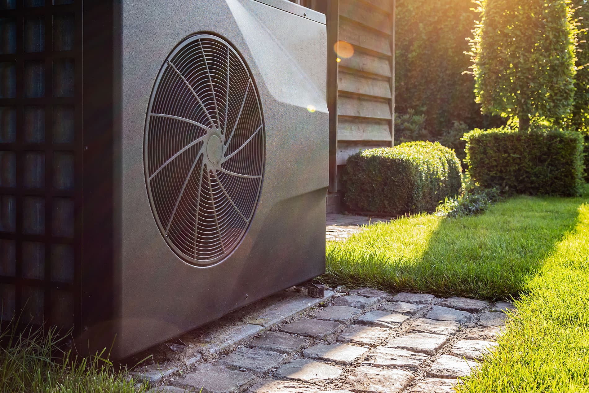 Heat Pump In Garden